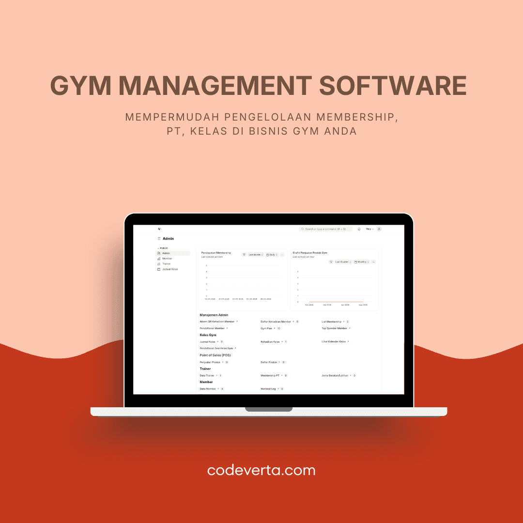 Screenshot project gym-management - preview