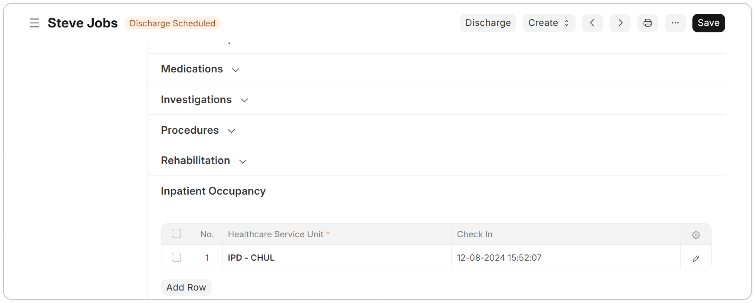 Screenshot project healthcare - patient-medication-history