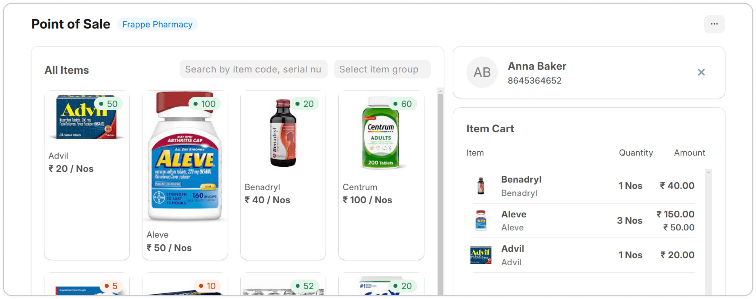 Screenshot project healthcare - point-of-sales-pharamcy