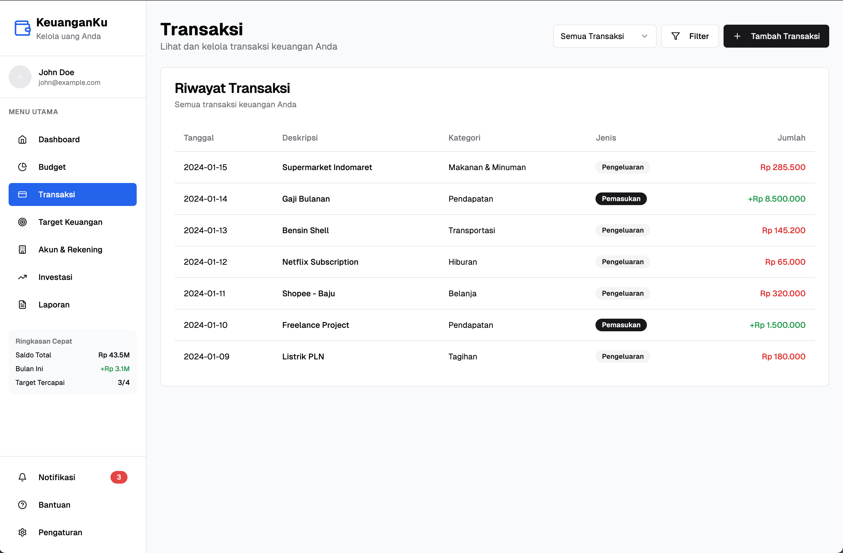 Screenshot project products - 7