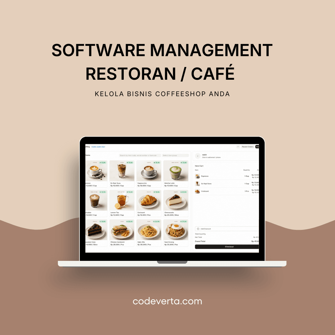 Software ERP Coffee Shop Codeverta: Solusi Lengkap untuk Bisnis Kopi yang Lebih Efisien