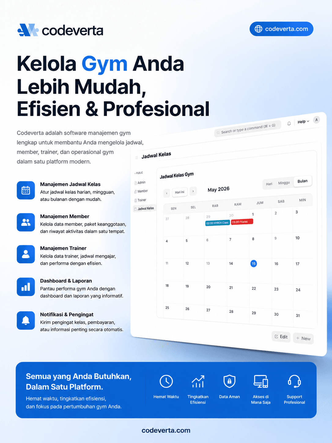 Sistem Manajemen Gym untuk Studio Kecil di Indonesia dapat Atasi Chaos Member dan Operasional Harian