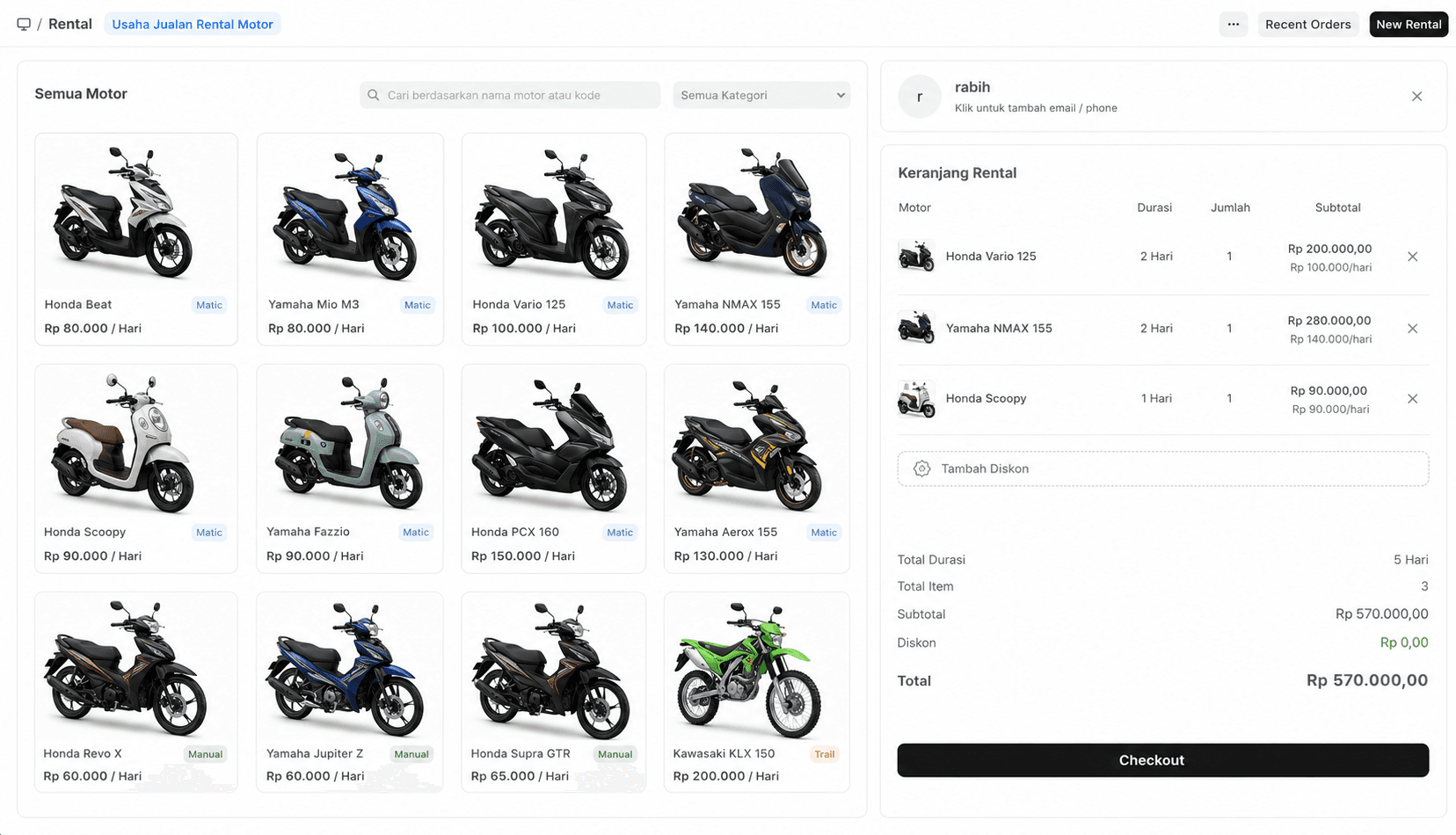 Kenapa Bisnis Rental Motor Sering Rugi Meski Motor Terus Keluar?